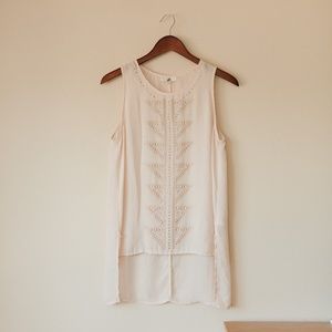 Ya Los Angeles - Champagne Color Sheer Top